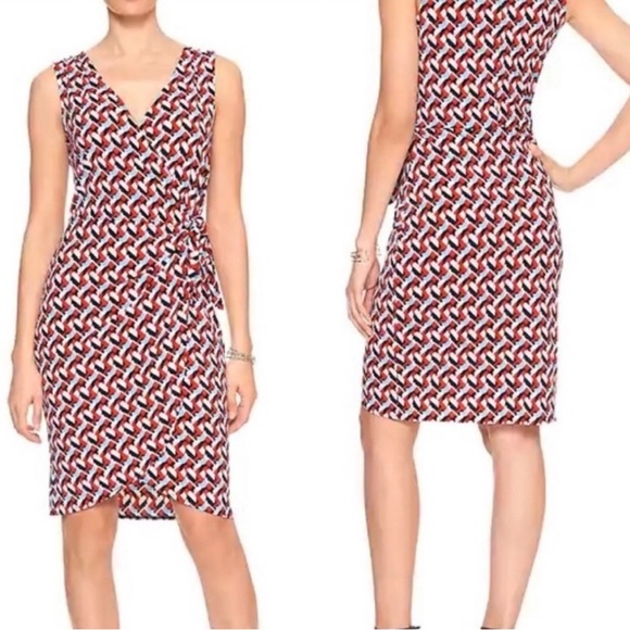 Banana Republic Dresses & Skirts - Banana Republic faux wrap dress knee length